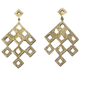 Diamond Drop earrings - GP