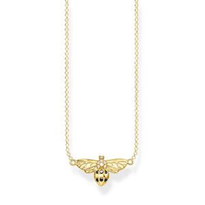 Gold plated bee necklace