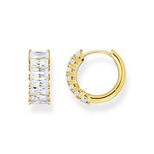 Jewellery: Gold Plated CZ Huggies