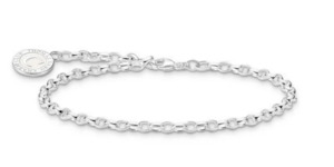 Jewellery: Charmista Silver fine Belcher Bracelet - 17cm