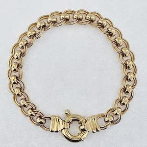 9ct Yellow Gold Roller Bracelet