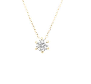 14ct Yellow Gold Lab Diamond Pendant