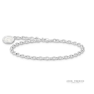 Charmista Silver Fine Belcher Bracelet - 19cm