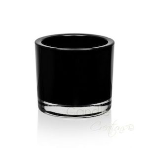 Internet only: Medium Veluto Jar Opaque Black