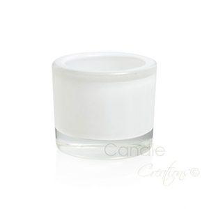 Medium Veluto Jar Opaque White