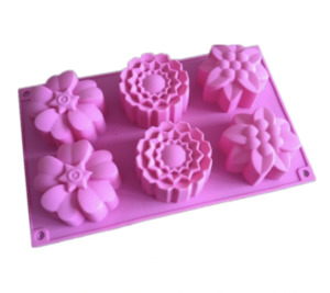 Flower Silicone Mold x 6 Cavity