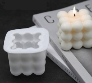 3D Cube Silicone Soap & Candle Mold