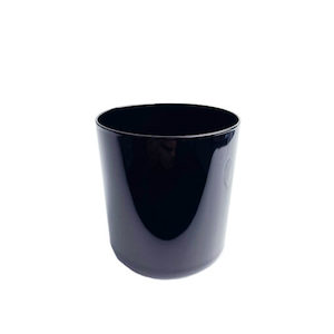 Decoroc Cylinder Jar Gloss Black