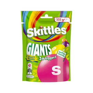 Skittles Giants Sour 132g Bag