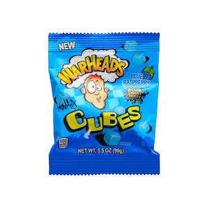 Warheads Blue Raspberry Cubes 99g