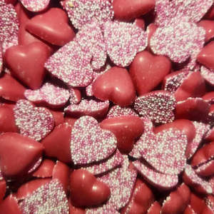 Pink Speckled Hearts