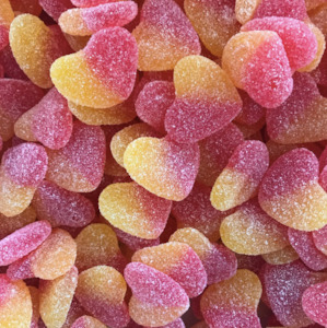 Trolli Sour Peach Hearts