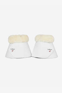 LeMieux Fleece WrapRound Over Reach Boots White