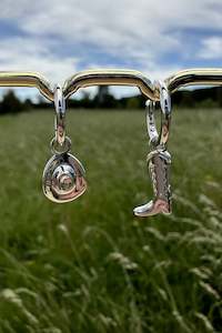 Elite Equestrian Jewellery 1: Better Together Huggie Earrings - Sterling Silver Rhodium Plated