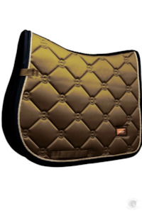 Equestrian Stockholm Jump Saddle Pad Golden Brass