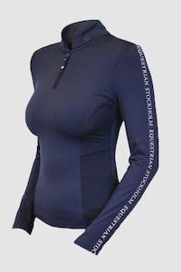 Equestrian Stockholm Modern Tech Navy Power Top