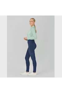 Breeches 1: Dublin Megan Mesh Panel Tights Naval Academy