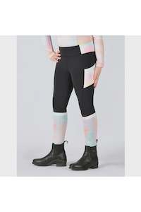 Dublin Kids Everyday Riding Tights Black/Pastel Cloud