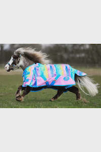 Ponyo Horsewear Turnout rug with detachable neck 0g  rainbow hearts