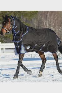 Winter Rugs: WEATHERBEETA COMFITEC ULTRA COZI II DETACH-A-NECK HEAVY CHARCOAL/BLUE/WHITE