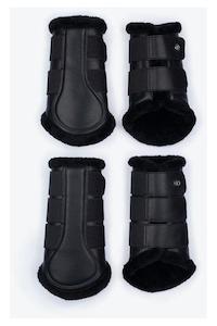 Sporting equipment: PS of Sweden Premium Brushing Boots Set of Four - Black