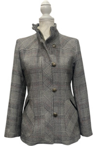 Country Plaid Tweed Jacket