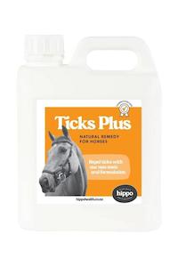 Hippo Health Ticks Plus - Equine (works on Flies, Mosquitos & Midges also)