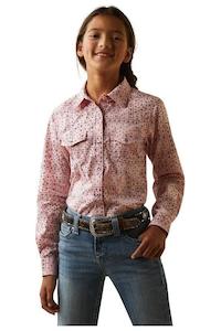 Ariat Girls Paisley Snap LS Shirt