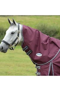 Weatherbeeta Comfitec Plus Dynamic II Neck Rug Medium/Lite - Maroon/Grey/White