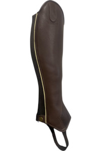 Equestro Leather Half Chaps 'Exeter' Style