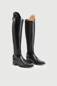 Secchiari 400W Tall Boots, Karbon Panel with Top Trim & Laces - Black