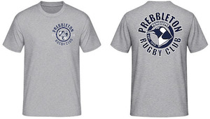 Prebbleton RFC Supporters Outline T-shirt Grey