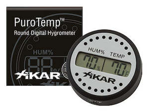 XIKAR PuroTemp™ Round Digital Hygrometer