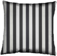 Sunbrella outdoor cushion - yacht stripe black