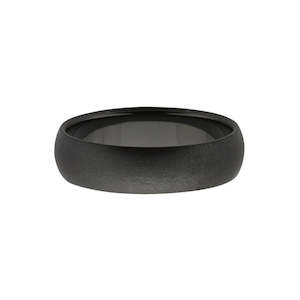 Jewellery: pure zirconium quarter round males wedding ring