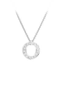 Small Hidden Heart™ white gold diamond pendant