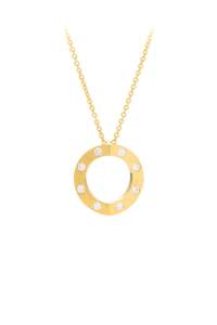 Jewellery: Medium Hidden Heart™ yellow gold diamond pendant