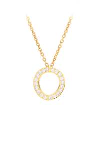 Medium Hidden Heart™ yellow gold diamond pendant