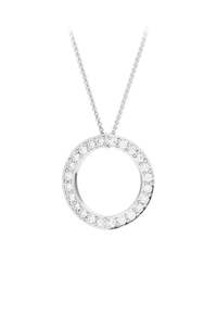 Large Hidden Heart™ white gold diamond pendant