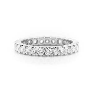 Platinum full set diamond wedding ring