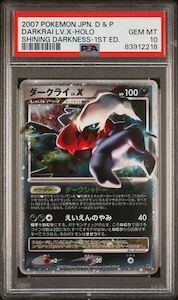 DARKRAI LV.X-HOLO 1ST EDITION - PSA 10