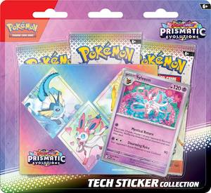 PRE ORDER - POKÉMON TCG Scarlet & Violet 8.5 Prismatic Evolutions Tech Sticker Collection