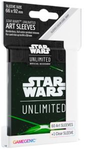 Gamegenic Star Wars Unlimited Art Sleeves - Card Back Green