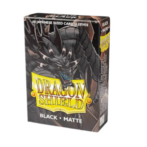 Sleeves - Dragon Shield - Box 60 - Black Matte (Yu-Gi-Oh Sized)