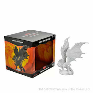 D&D Unpainted Miniatures Adult Black Dragon