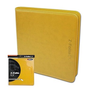 BCW Z-Folio LX 12-Pocket - Yellow