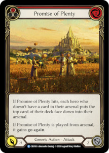 Promise of Plenty (Red) [CRU183] (Crucible of War)  1st Edition Rainbow Foil