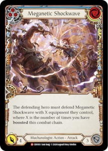 Game: Meganetic Shockwave [CRU103] (Crucible of War)  1st Edition Rainbow Foil