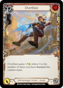 Overblast (Red) [CRU112] (Crucible of War)  1st Edition Rainbow Foil