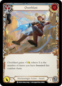 Overblast (Blue) [CRU114] (Crucible of War)  1st Edition Rainbow Foil